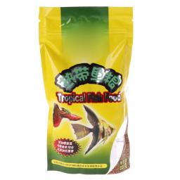 Comida de peixes tropicais para peixes pequenos, Tanque de aquário, Alimentos frescos para lanterna Guppy, Grão 98g, 1 saco - Image 1