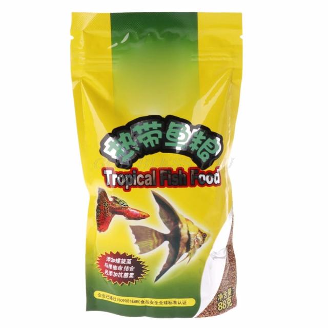 Alimento Fresco para Peixes Pequenos em Aquários: Ração de 98g para Guppies e Outros Peixes Tropicais