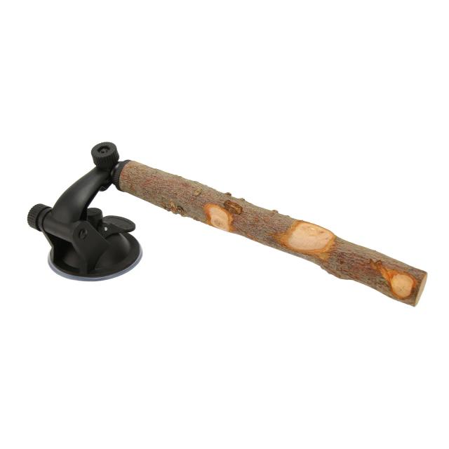 Suporte Interativo para Pássaros com Ventosas - Varinha Antideslizante para Janela, Ideal para Pássaros Pequenos e Médios