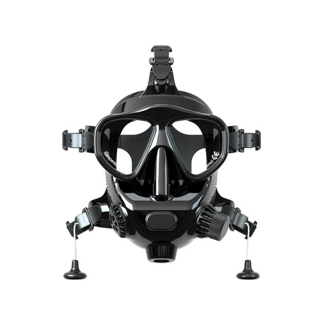 Máscara de Mergulho Completa com Visão Panorâmica de 180° e Suporte para Câmera para Snorkeling e Natação