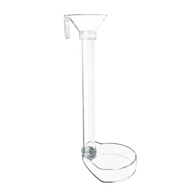 Tigela de prato de tubo de alimentação de aquário acrílico para peixes camarão caracóis suprimentos de alimentação E7CB - Image 1