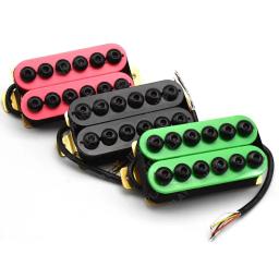 Guitarra elétrica de metal ajustável Humbucker Pickups, captador de cerâmica, ponte de pescoço para guitarra LP, multicolor - Image 6