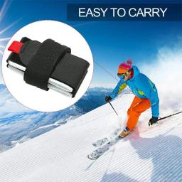 Alça de suporte de esqui e pólo ajustável, alças de suporte de esqui de nylon, alça de transporte portátil para snowboard, acessórios de esqui e snowboard - Image 3