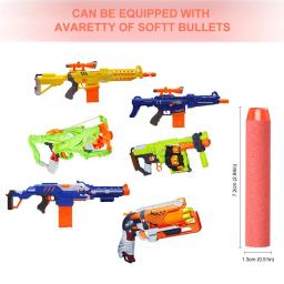 100 pçs nerf balas 7.2cm recarga dardos para airsoft arma pistola de brinquedo balas para crianças do miúdo ao ar livre esporte jogos acessórios - Image 4