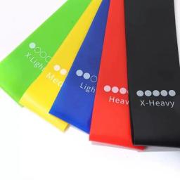 Faixa elástica de resistência para homens e mulheres, elástico para fitness, quadril, treinamento de força, alongamento, tração - Image 2