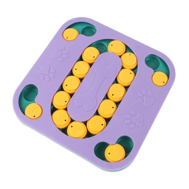 Brinquedo Interativo Dog Puzzle - Labirinto Alimentador Lento para Cães, Estimula o IQ e Treino Divertido com Dispensador de Alimentos e Tigela