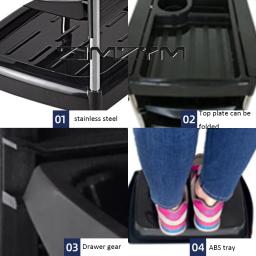 Carrinhos De Barbeiro Portáteis Para Salão De Beleza, Carrinho Organizador De Salão Com Rodas, Prateleira Do Salão, Carrinho De Ferramenta De Cabeleireiro, 6 Camadas - Image 2