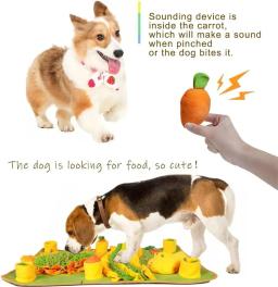 Cães grandes Snuffle Mat Pet Leak Food Mat Anti-engafamento Mat Cobertor de treinamento para cães Brinquedo de trabalho de nariz, Retentorna a inteligência alimentar - Image 2
