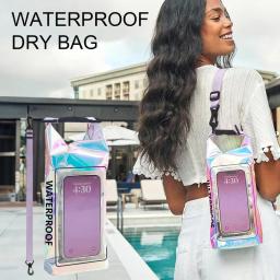 Bolsa impermeável para telefone celular, saco para rafting e caiaque, equipamentos para a praia - Image 2
