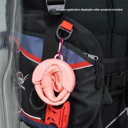 Snorkel dobrável de silicone com estojo de armazenamento compacto, snorkel de enrolar para homens e mulheres, tubo de respiração molhada, mergulho livre, silicone - Image 2