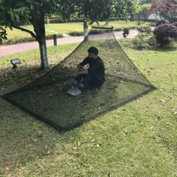 Mosquiteiro preto para acampamento ao ar livre, tenda portátil leve, tamanho família S e L - Image 5