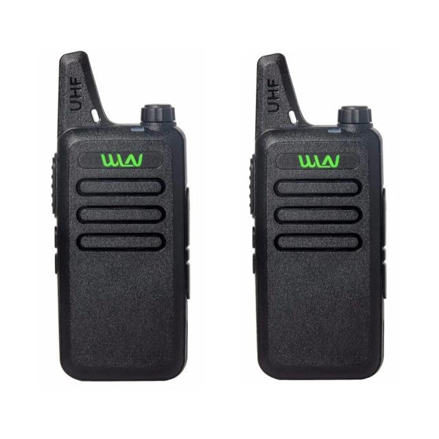 Transceptor Portátil WLN-mini: Rádio Bidirecional Walkie Talkie Mi-Ni KD C1 - Conjunto com 2 Peças para Comunicação Eficiente