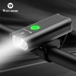 WEST BIKING Ciclismo LED Luz USB Recarregável Lanterna MTB Bicicleta Frente Luzes À Prova D' Água Bicicleta Farol Acessórios Da Bicicleta - Image 1