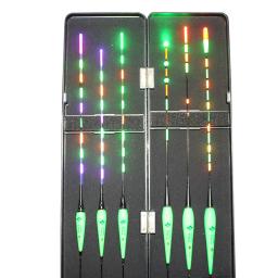 Wlpfishing 6 pçs/lote (incluindo caixa) flutuadores de pesca alto brilho sensor gravidade flutuadores elétricos luminosos cr425 bobber pesca - Image 3