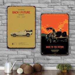 Pôsteres de Metal Antiquado, Filme Clássico, De Volta Para O Futuro, Pintura em Estanho, Sinalização Metálica, Casa, Sala de Estar, Teatro, Garagem, Clube, Art Decor - Image 3