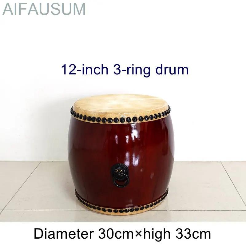 Mão Couro Tambor com Baquetas, Instrumento Musical, Coloratura, 30cm-60cm - Image 1