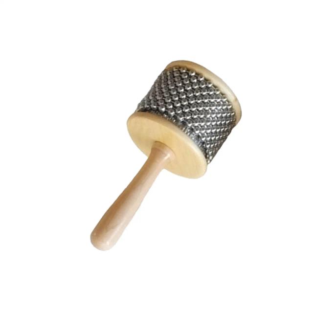 Instrumento de Percussão Madeira Cabasa Shaker para Educação Musical e Diversão em Banda