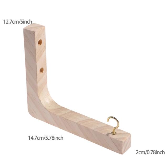 Suporte Decorativo de Madeira para Plantas Suspensas - Ideal para Cestas, Vasos e Iluminação em Varandas e Jardins