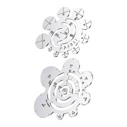 Círculo Estêncil para Artesanato, Desenho Réguas, Metal Cutting Template, DIY - Image 1