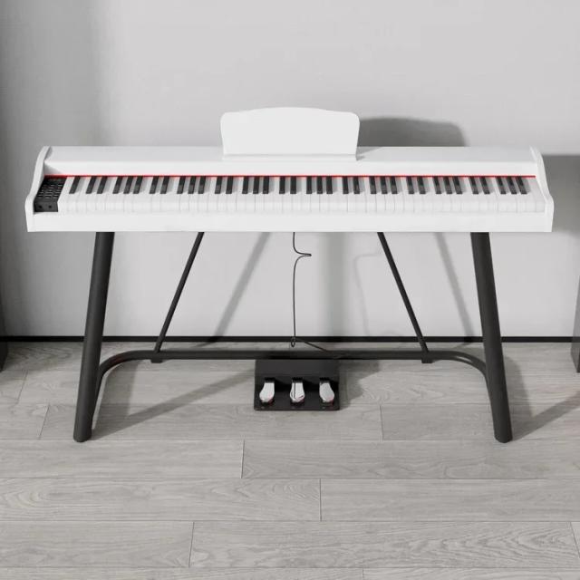 Piano Eletrônico Profissional para Crianças com 88 Teclas Digitais e Funcionalidade MIDI