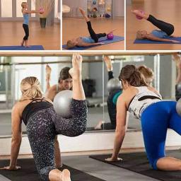 Mini bola de ioga antiderrapante, 9 polegadas, antiderrapante, para exercícios, pilates, esporte, academia, fisioterapia - Image 4