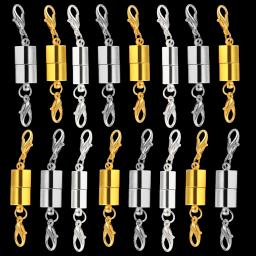 2 conjunto prendedores forte fivela magnética com lagosta fecho de couro cordão pulseira colar fim fecho conectores diy jóias fazendo - Image 5