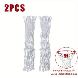 Basquete Rack Net para basquete ao ar livre, rede destacável, 12 loops, resistente, 1 pc, 2pcs - Image 4