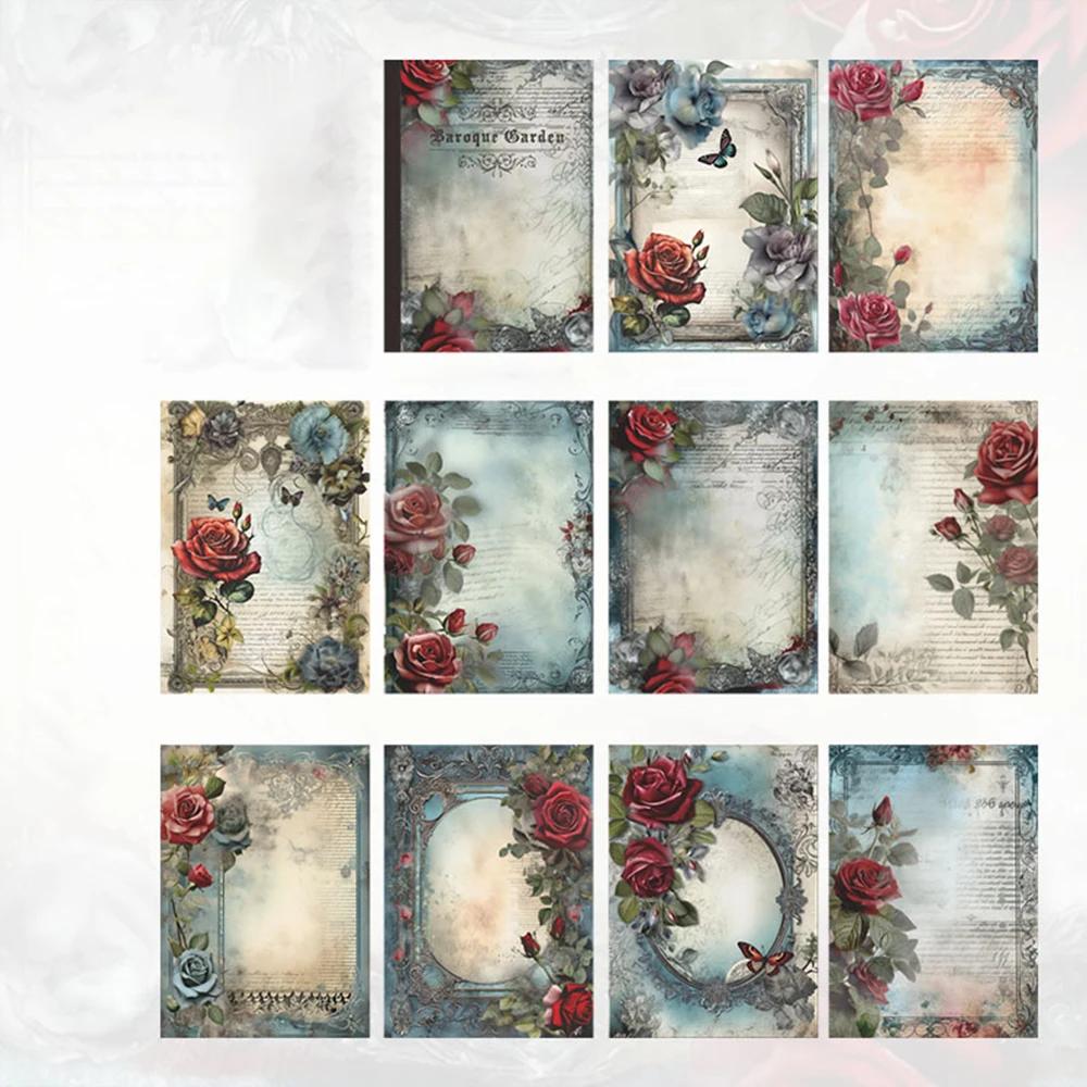 Mr.Paper-Vintage Journal adesivos decorativos, material barroco, jardim, 30pcs - Image 1