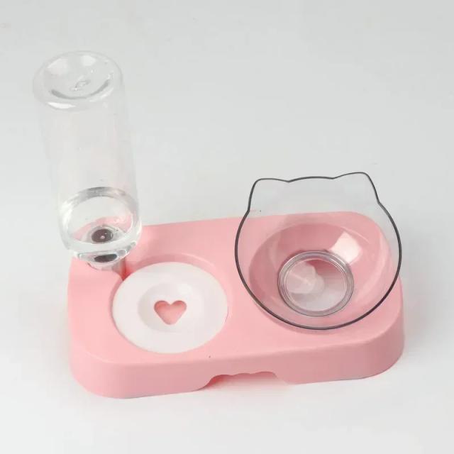 Tigelas Automáticas para Cães e Gatos com Suporte Elevado para Comida e Água