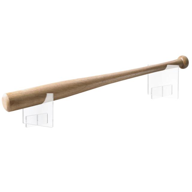 2 pçs suporte de beisebol de madeira bat morcegos softball cavaletes suportes infláveis suporte de exibição transparente fixado na parede