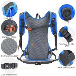 Mochila leve ciclo impermeável, Bolsa de ombro esporte ao ar livre hidratação, ciclismo caminhadas e corrida, bicicleta MTB - Image 5