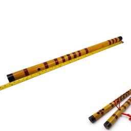 Flauta de bambu tradicional artesanal, instrumento musical de bambu, marrom, decoração de bambu, novo, 1pc - Image 6