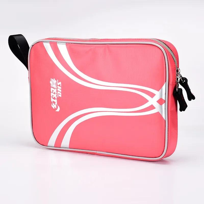 1 pçs original dhs rc530 raquete de tênis de mesa saco grande capacidade à prova dwaterproof água ping pong bat proteção caso para 2 raquetes - Image 1