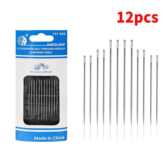 Conjunto de 30 Agulhas de Costura à Mão em Vários Tamanhos com Linha de Bordado - Acessórios DIY para Vestuário