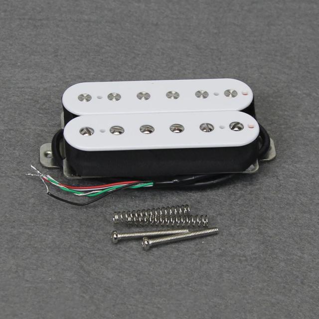 Captador Humbucker de Cerâmica Fleor para Guitarra Elétrica - 1 Peça com 4 Fios nas Cores Zebra, Preto ou Branco