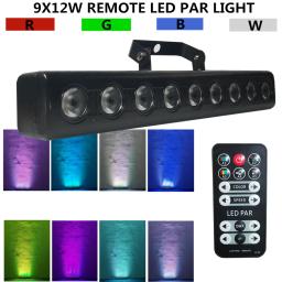 Novo molde 9x12w remoto led par luz/luz de discoteca rgbw par dmx512 led luz de lavagem palco dj equipamentos - Image 1