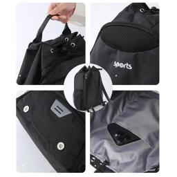 Saco de ginástica com cordão para homens e mulheres, mochila de basquete, treino molhado, fitness, futebol, esportes, escola, meninos - Image 5