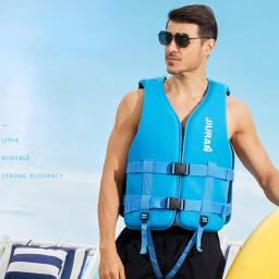 Jaqueta salva-vidas de neoprene para adultos e crianças, colete flutuante, esporte aquático, natação, barco, esqui, condução, deriva, novo - Image 1