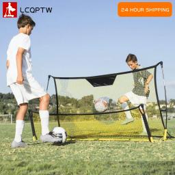 Rebounder de futebol portátil malha net desmontar esportes ao ar livre conjunto de auxílio à formação de futebol rebote net tranning equipamentos - Image 1