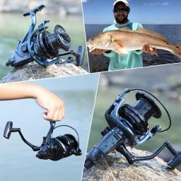 Sougayilang Dyd9000-12000 Metal Completo Molinete De Pesca 13+1BB 25kg Max Arraste Carretel de energia para água salgada Trolling Surf Pesca - Image 6