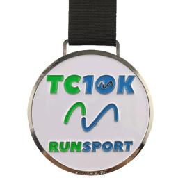 Medalha de esportes com logotipo personalizado em relevo em ouro/prata/chapeamento de bronze com medalha de fita -- 57.2mm de diâmetro -- 200pcs - Image 5