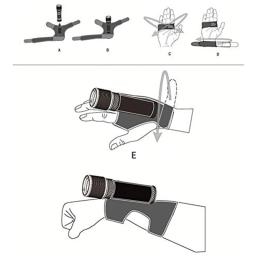 Duráveis Pulso Lanterna Holsters, Luvas para Pesca, Mergulho, Caça, Luz Subaquática, Novo - Image 2