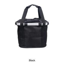 Cestos práticos para bicicletas, fácil instalação, cesta frontal impermeável elegante, flor preta e branca - Image 2