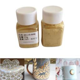Cerâmica Esmalte Cor Imitação Em Pó De Ouro Tinta Metálica, DIY Pintura Escultura Especial, Ferramentas De Fazer Arte De Cozimento, 10g - Image 1