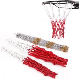 Basquete Hoop Mesh Net com Corrente de Aço Padrão, Linha de Nylon, Esportes ao ar livre, Encosto, Aro, Bola, Pum - Image 1