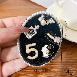 Broches de flores de cristal pérola para mulheres, joias corsage vintage, alfinetes de lapela requintados na moda, acessórios para mochilas - Image 6