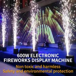 Máquina de faísca fria para palco, fogos de artifício, efeito faísca de casamento, DMX, controle remoto, chama fria, DJ Part, 600W - Image 2