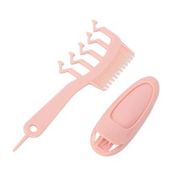 Ferramenta Detangler portátil com Root Clip, Hair Slit Comb, Lightweight, Home and Salon Use - Image 2
