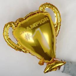Esportes Tema Ouro Copa Campeão Troféu, Festa Celebração Decoração Suprimentos, Balões De Filme De Alumínio - Image 1