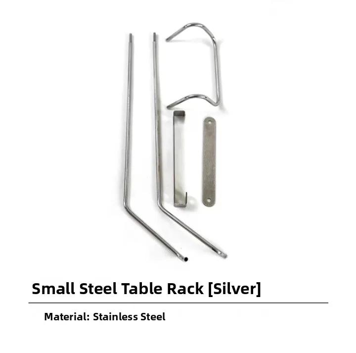 Mesa de acampamento portátil ao ar livre, mesa de nidificação de aço inoxidável, adequada para pendurar lâmpada, equipamento ... - Image 1